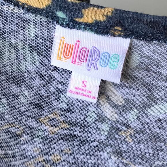 LuLaRoe Linen Printed Duster Cardigan Sweater - Picture 7 of 8